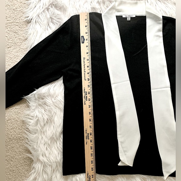 Vila Milano Sweater with Attached Sheer Scarf - Picture 12 of 14